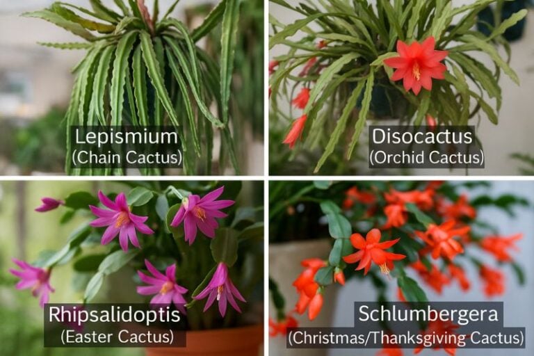 How to Tell a Christmas Cactus from an Easter Cactus
