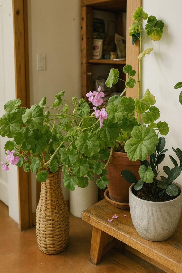 Leggy Geranium with Long Flower Stems: Quick Fixes